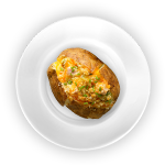 Baked Potato With Spicy Vegetarian 