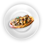 Baked Potato With Lamb Bhoona 